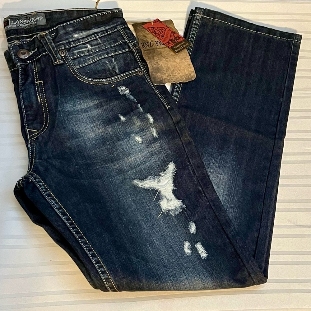 Men’s RNZ Distressed Jeans Size 30x30 NWT